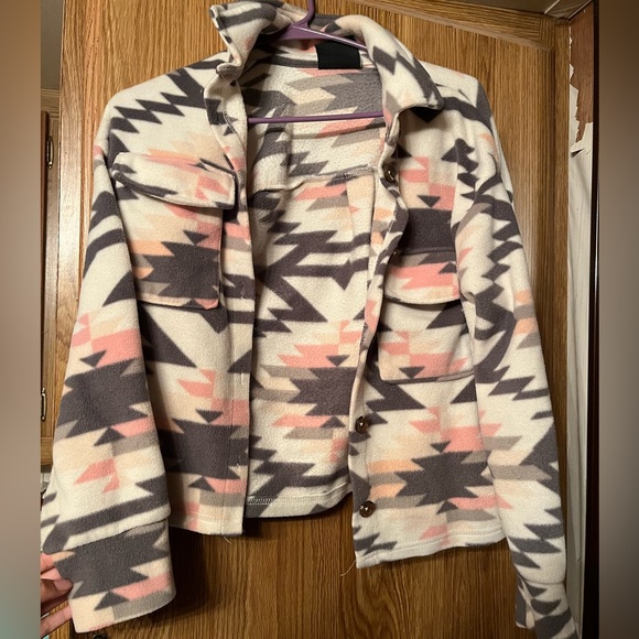 Geometric Patterned Jacket - Picture 1 of 1